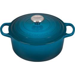Le Creuset Deep Teal Signature Cast Iron Round con coperchio 4.2 L 24 cm