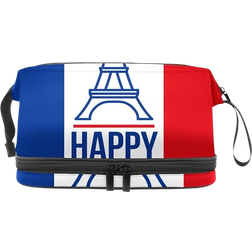 Happy Bastille Day France Flag Makeup Bag - Multicolour