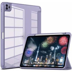 Shein Apple Tri-Fold Silicone Foldable Tablet Cover Case Compatible With Ipad With Pen Holder