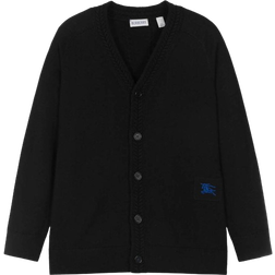 Burberry Kid's Wool Cardigan - Balck