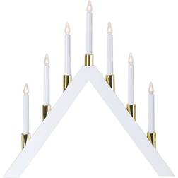 Star Trading Halla White Adventsljusstake 53cm