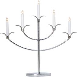 Star Trading Tilpi Chrome Adventsljusstake 54cm