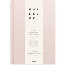 Burde Notebook Textile pink lined A5