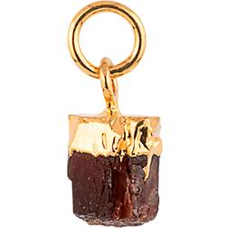 House of Vincent Stone of Birth Pendant - Gold/Red