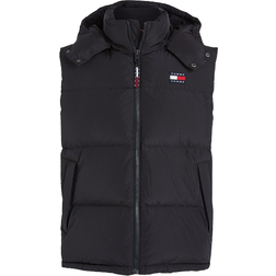 Tommy Jeans Alaska Hooded Down Puffer Vest - Black