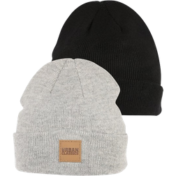 Urban Classics Kid's Knitted Hat - Grey/Black