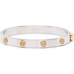 Tory Burch Miller Stud Hinge Bracelet - Silver/Gold