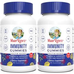 MaryRuth Organics Immunity Gummies 5-in-1 Raspberry Lemonade 180