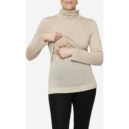 Milker AYODELE ammebluse med højhals - Beige