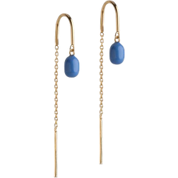 ENAMEL Copenhagen Eleanor Earrings - Gold/Cornflower