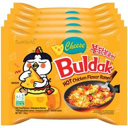 Samyang Hot Chicken Buldak Ramen Noodle Cheese Flavor 140g 5pack