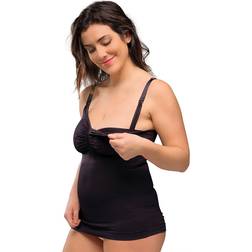 Carriwell Seamless Nursing Top with Shapewear Black