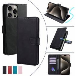 Shein Black Smartphone Flip Case Faux Leather