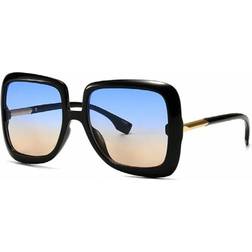 Teenyoun Wind Big Sunglasses Black/Blue