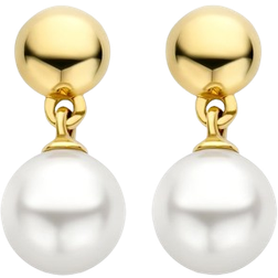 Ti Sento Milan Earrings - Gold/Pearls