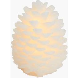 Sirius Clara Cone White LED Candle 18cm