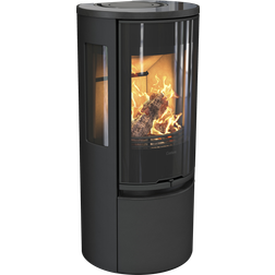 Contura 556G Style Black with Side Glass/Glass Door