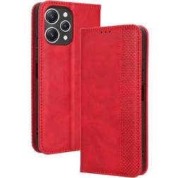 Skalo Premium Embossed Wallet Case for Xiaomi Redmi 12 4G/5G