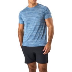 ICANIWILL Workout Mesh T-shirt Men - Dark Blue Melange