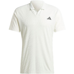 adidas Men's Tennis Airchill Pro FreeLift Polo Shirt - Off White/Crystal Jade