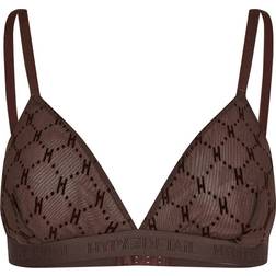 Hype The Detail Mesh Bralette - Brown