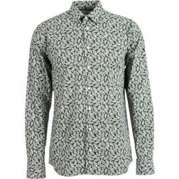 The Shirt Factory Poplin Shirt Vail Paisley - Green