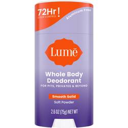 Lume Whole Body Deodorant Smooth Solid Stick- 72 Hour Odor Control