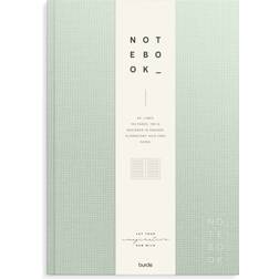 Burde Notebook Textile green lined A4
