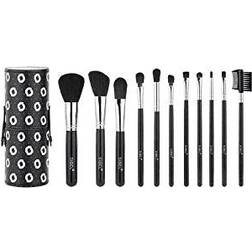 Sibel Black Swan Make-up Brushes - Etui