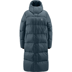 Haglöfs Long Down Parka Women - Steel Blue