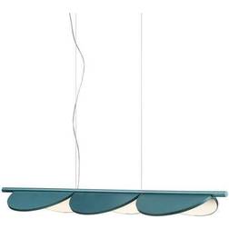 Flos Almendra Linear S3 Bay Blue Metallized Lampada a Sospensione 128.6cm