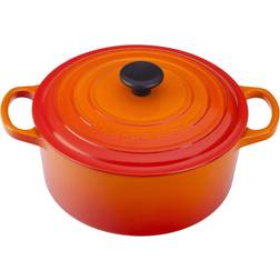 Le Creuset Flame Signature Cast Iron Round med lock 3.3 L 22 cm