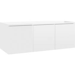 vidaXL Cabinet High Gloss White TV-bänk 80x30cm
