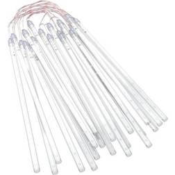 vidaXL Meteor White Iluminación Navideña 20pcs