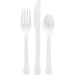 Amscan Disposable Cutlery Assortment White 400-pack