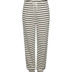 Pieces Pcchilli Striped Sweatpants - Cloud Dancer