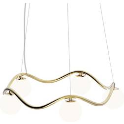 Rebello Decor Circle of Life V2 Coated Brass/Opal White Pendel ∅ 65cm