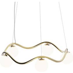 Rebello Decor Circle of Life V2 Coated Brass/Opal White Pendellampa 65cm