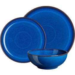 Denby Imperial Blue Coupe Dinner Set 12pcs