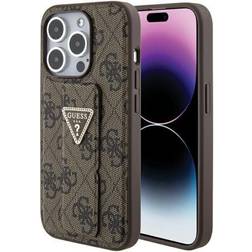 Guess Grip Stand 4G Triangle Strass Case for iPhone 15 Pro Max