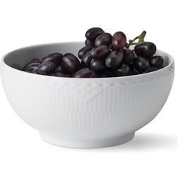 Royal Copenhagen White Fluted Half Lace Serving Bowl 110cl 18cm