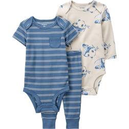 Carter's Baby Panda Little Character 3-Piece Set - Blue/Ivory