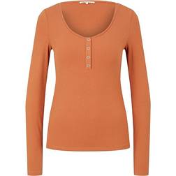 Tom Tailor Women's Long-sleeved Shirt - Gardenia White