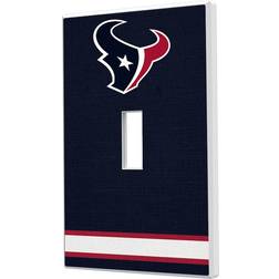 Keyscaper Houston Texans Stripe Single Toggle Light Switch Plate