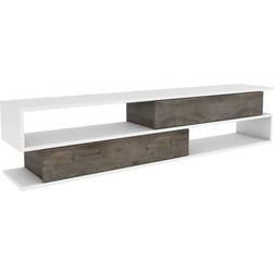 Wade Logan Margrete White/Wenge TV Bench 73.8x16.6cm