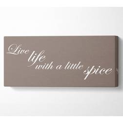 Live Life with Little Spice Multicolored Framed Art 162.5x71cm