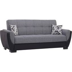 Ottomanson Basics Air Collection Grey/Black Sofa 87" 3 Seater