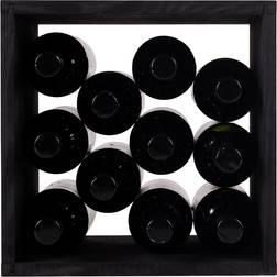 Caverack Quarter Fico Black Wine Rack