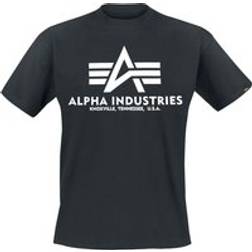 Alpha Industries Basic T-Shirt - Schwarz/Weiß