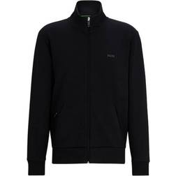 BOSS Men's Stretch Cotton Full Zip Sweatshirt - Black